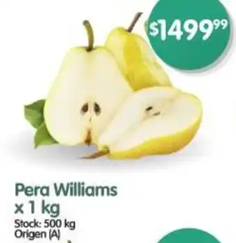 Supermercados Buenos Días Pera Williams oferta