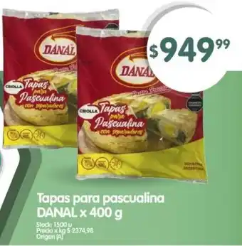 Supermercados Buenos Días DANAL Tapas para pascualina oferta