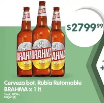 Supermercados Buenos Días BRAHMA Cerveza oferta