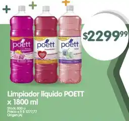 Supermercados Buenos Días POETT Limpiador líquido oferta