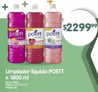 Supermercados Buenos Días POETT Limpiador líquido oferta