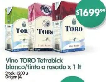 Supermercados Buenos Días TORO Vino oferta