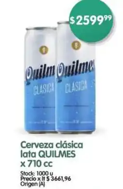 Supermercados Buenos Días QUILMES Cerveza Clasica oferta