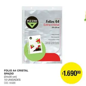 Atomo Conviene Folio A4 cristal spazio oferta