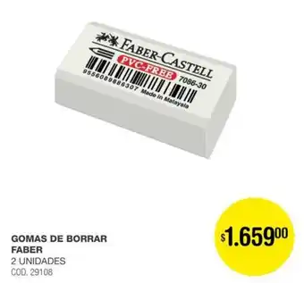 Atomo Conviene Gomas de borrar faber oferta