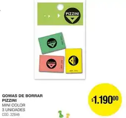 Atomo Conviene Gomas de borrar pizzini mini color oferta