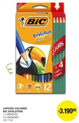 Atomo Conviene Lápices colores bic evolution +4 grafito oferta