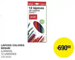 Atomo Conviene Lápices colores benabi oferta