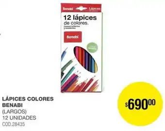 Atomo Conviene Lápices colores benabi oferta