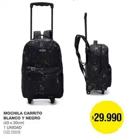 Atomo Conviene Mochila carrito blanco y negro oferta