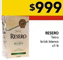 Nini Mayorista Resero tetra brick blanco oferta