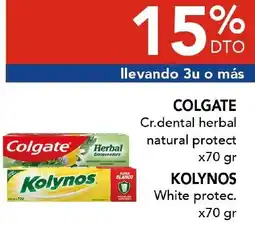 Nini Mayorista Colgate cr.dental herbal natural protect oferta