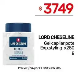 Nini Mayorista Lord cheseline gel capilar pote exp.styling oferta