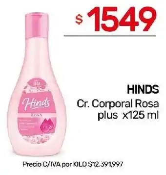 Nini Mayorista Hinds cr. corporal rosa plus oferta