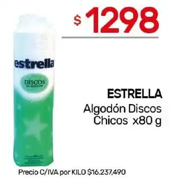 Nini Mayorista Estrella algodón discos chicos oferta