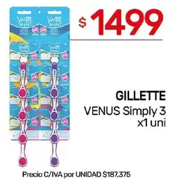 Nini Mayorista Gillette venus simply 3 oferta