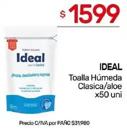 Nini Mayorista Ideal toalla húmeda clasica/aloe oferta