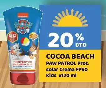 Nini Mayorista Cocoa beach paw patrol prot. solar crema fp50 kids oferta