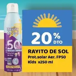 Nini Mayorista Rayito de sol prot.solar aer. fp50 kids oferta