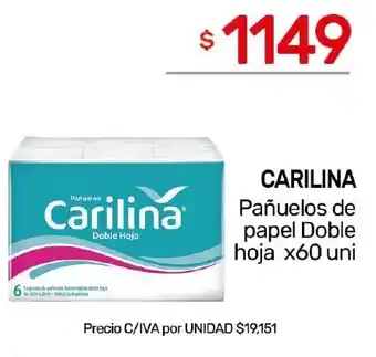 Nini Mayorista Carilina pañuelos de papel doble hoja oferta