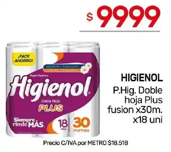 Nini Mayorista Higienol p.hig. doble hoja plus fusion oferta