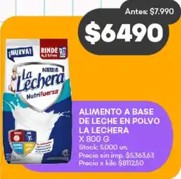 Supermercados Tadicor La Lechera oferta