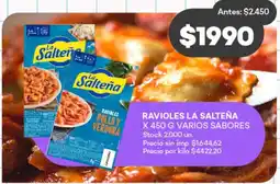 Supermercados Tadicor La salteña Ravioles oferta