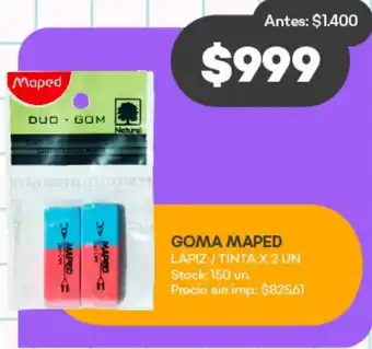 Supermercados Tadicor Maped Goma oferta