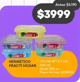 Supermercados Tadicor Hermético practi hogar oferta