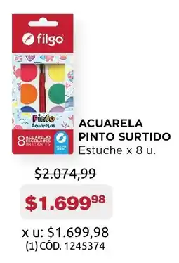 Makro Acuarela pinto surtido oferta