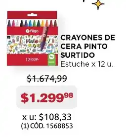 Makro Crayones de cera pinto surtido oferta