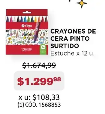 Makro Crayones de cera pinto surtido oferta