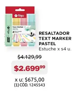 Makro Resaltador text marker pastel oferta