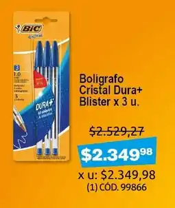 Makro Boligrafo Cristal Dura + Blister oferta