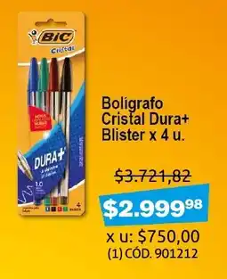 Makro Bolígrafo Cristal Dura+Blister oferta