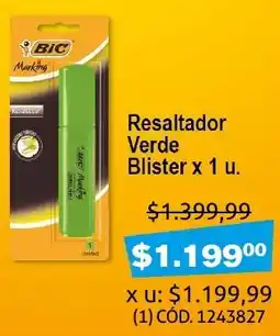 Makro Resaltador Verde Blister oferta