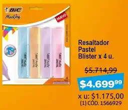 Makro Resaltador Pastel Blister oferta