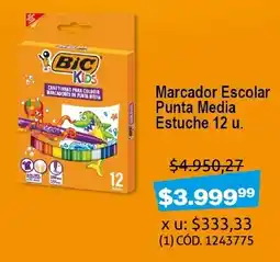 Makro Marcador Escolar Punta Media oferta