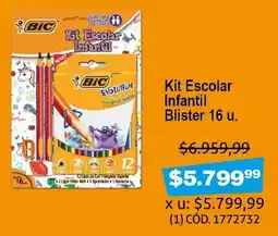 Makro Kit Escolar Infantil Blister oferta