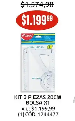 Makro Maped Kit 3 piezas 20cm oferta