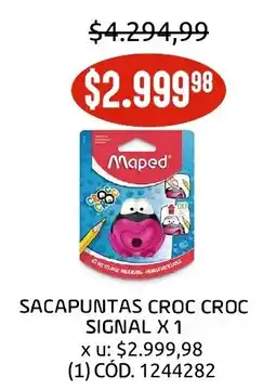 Makro Maped Sacapuntas Croc Croc oferta