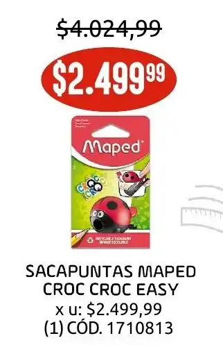 Makro Maped Sacapuntas Croc Croc Easy oferta