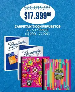 Makro Carpeta N°3 con repuestos oferta