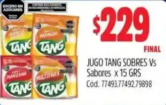 Supermercados Yaguar Tang Jugo oferta