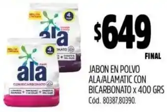 Supermercados Yaguar Ala Jabon en Polvo oferta