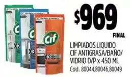 Supermercados Yaguar Cif Limpiados Liquido oferta