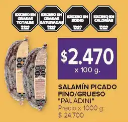 Carrefour Paladini salamín picado fino/grueso oferta