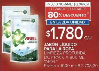 Carrefour Ariel jabon liquid oferta