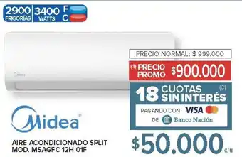 Carrefour Midea aire acondicionado split oferta