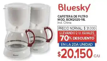 Carrefour Bluesky cafetera de filtro oferta